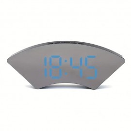 Creative Alarm Clock Fan-shaped Alarm Clock Snooze Alarm Clock Bedside Student Alarm Clock Modern Simple Multi-function Alarm Clock USB Charging Cable No Battery
 Creative Alarm Clock Fan-shaped Alarm Clock Snooze Alarm Clock Bedside Student Alarm Clock Modern Simple Multi-function Alarm Clock USB Charging Cable No Battery
