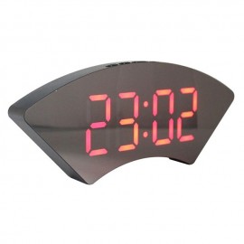 Creative Alarm Clock Fan-shaped Alarm Clock Snooze Alarm Clock Bedside Student Alarm Clock Modern Simple Multi-function Alarm Clock USB Charging Cable No Battery
 Creative Alarm Clock Fan-shaped Alarm Clock Snooze Alarm Clock Bedside Student Alarm Clock Modern Simple Multi-function Alarm Clock USB Charging Cable No Battery