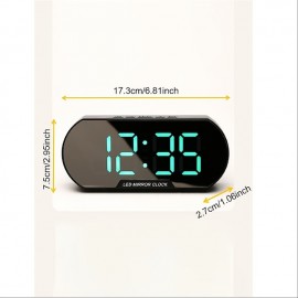 Smart Digital Alarm Clock with LED Display and USB Charging - Perfect for Students and Desktop Use
 Smart Digital Alarm Clock with LED Display and USB Charging - Perfect for Students and Desktop Use