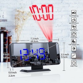 New Dual Alarm Clock Projection Electronic Clock LED Mirror Mirrors Large Screen Alarm Clock
 New Dual Alarm Clock Projection Electronic Clock LED Mirror Mirrors Large Screen Alarm Clock