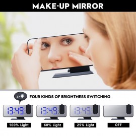 New Dual Alarm Clock Projection Electronic Clock LED Mirror Mirrors Large Screen Alarm Clock
 New Dual Alarm Clock Projection Electronic Clock LED Mirror Mirrors Large Screen Alarm Clock