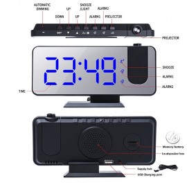 New Dual Alarm Clock Projection Electronic Clock LED Mirror Mirrors Large Screen Alarm Clock
 New Dual Alarm Clock Projection Electronic Clock LED Mirror Mirrors Large Screen Alarm Clock