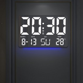Color Large Font Alarm Clock LED Clock Bedside Clock Large Screen Electronic Clock Wall Clock
 Color Large Font Alarm Clock LED Clock Bedside Clock Large Screen Electronic Clock Wall Clock