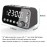 Digital Alarm Clock DAB/FM Radio Backup Dual Alarm Settings Jumbo Screen Display Electronic Desktop Clock with Snooze Function