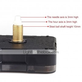Professional And Practical Quartz Wall Clock Movement Mechanism DIY Repair Tool Parts Kit with Blue Hands Black For Home Use
