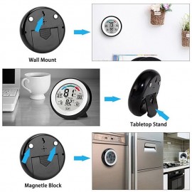 Indoor Humidity Touchscreen Thermometer Hygrometer LCD Temperature Display Meter Digital
