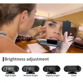 LED Projection Digital Alarm Clock for Bedrooms FM Radio Alarm Clock on Ceiling Temperature & Humidity Display 12/24H Snooze Dual Loud Alarm Clock
 LED Projection Digital Alarm Clock for Bedrooms FM Radio Alarm Clock on Ceiling Temperature & Humidity Display 12/24H Snooze Dual Loud Alarm Clock