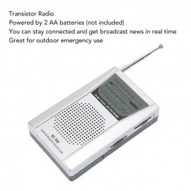 Portable Radios Small, AM FM Radio, Battery Radio Transistor With Power Indicator AA Battery Operated For Jogging Walking And Camping
