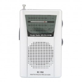 Portable Radios Small, AM FM Radio, Battery Radio Transistor With Power Indicator AA Battery Operated For Jogging Walking And Camping
