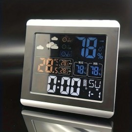 Color Screen Temperature And Humidity Electronic Clock Large Screen Home Temperature And Humidity Meter Luminous Digital Thermometer With Clock
 Color Screen Temperature And Humidity Electronic Clock Large Screen Home Temperature And Humidity Meter Luminous Digital Thermometer With Clock