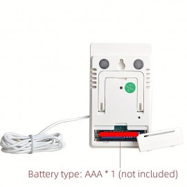 1pc Accurate Digital Thermometer and Hygrometer with LCD Display and Probe Sensor for Indoor and Outdoor Temperature and Humidity Measurement
 1pc Accurate Digital Thermometer and Hygrometer with LCD Display and Probe Sensor for Indoor and Outdoor Temperature and Humidity Measurement