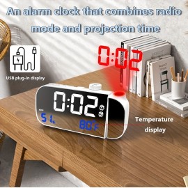 Multifunctional Radio Alarm Clock Student Specific Desktop Electronic Clock LED Night Light Projection Clock
 Multifunctional Radio Alarm Clock Student Specific Desktop Electronic Clock LED Night Light Projection Clock