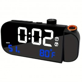 Multifunctional Radio Alarm Clock Student Specific Desktop Electronic Clock LED Night Light Projection Clock
 Multifunctional Radio Alarm Clock Student Specific Desktop Electronic Clock LED Night Light Projection Clock