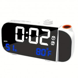 Multifunctional Radio Alarm Clock Student Specific Desktop Electronic Clock LED Night Light Projection Clock
 Multifunctional Radio Alarm Clock Student Specific Desktop Electronic Clock LED Night Light Projection Clock