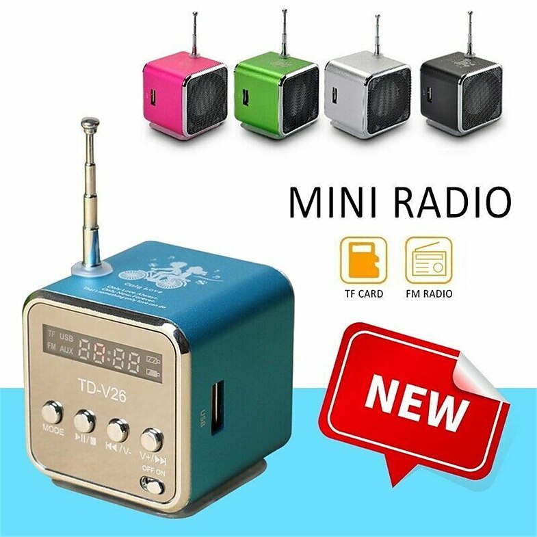 Mini Portable Stereo Audio Speaker Music Player FM Radio TF Card U Disk Support
Mini Portable Stereo Audio Speaker Music Player FM Radio TF Card U Disk Support